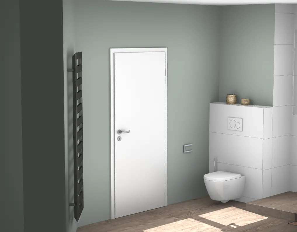 3D-Planungsansicht des WC-Bereichs
