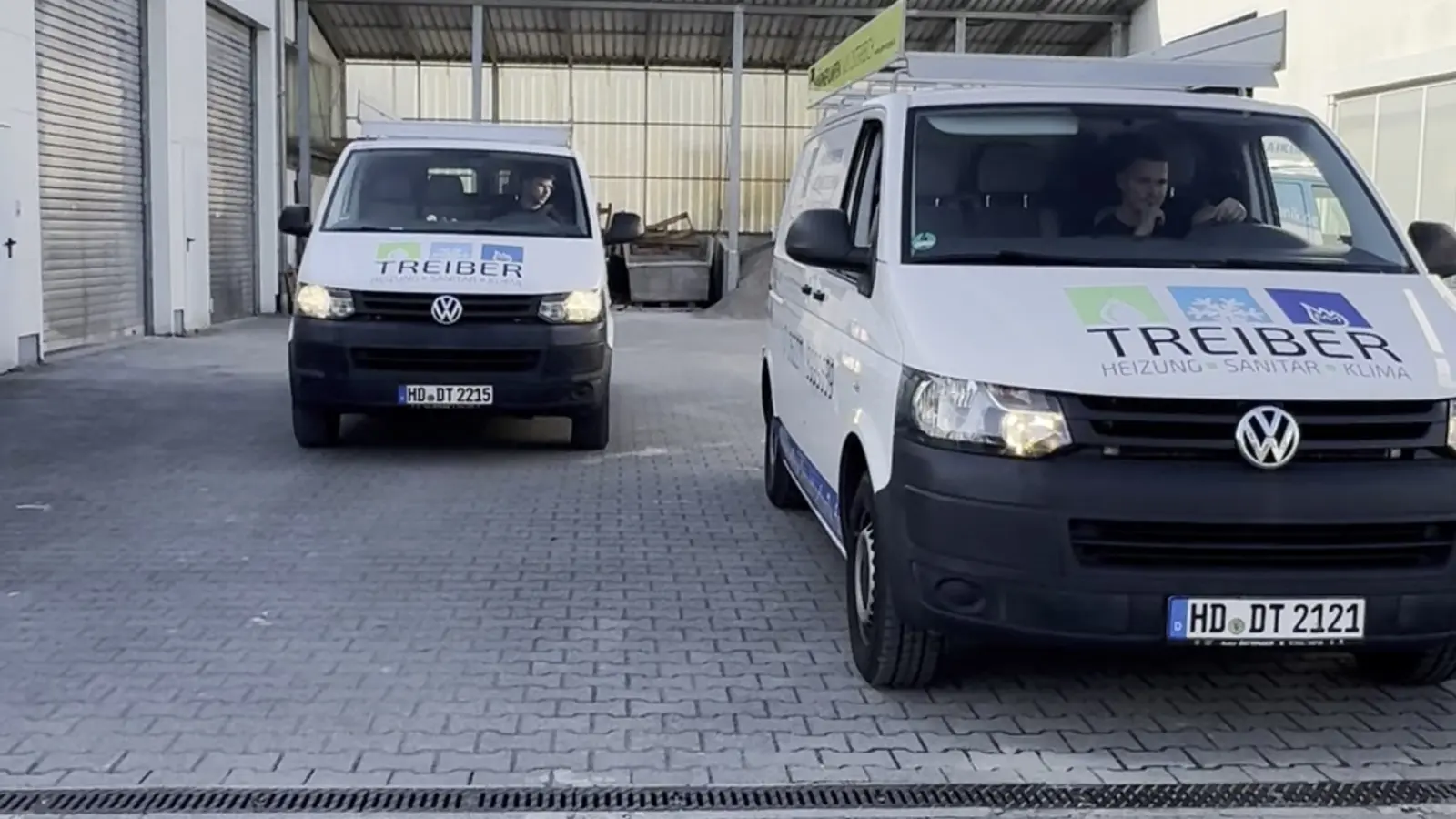 Servicefahrzeuge von Treiber Haustechnik in St.&nbsp;Leon‑Rot